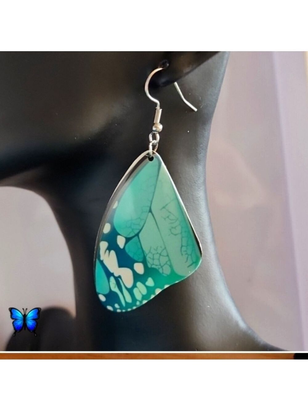 MONARCH Butterfly wing  Earrings🌱